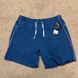 Men's Blue Athletic Quick dry /Training Shorts with Drawstring